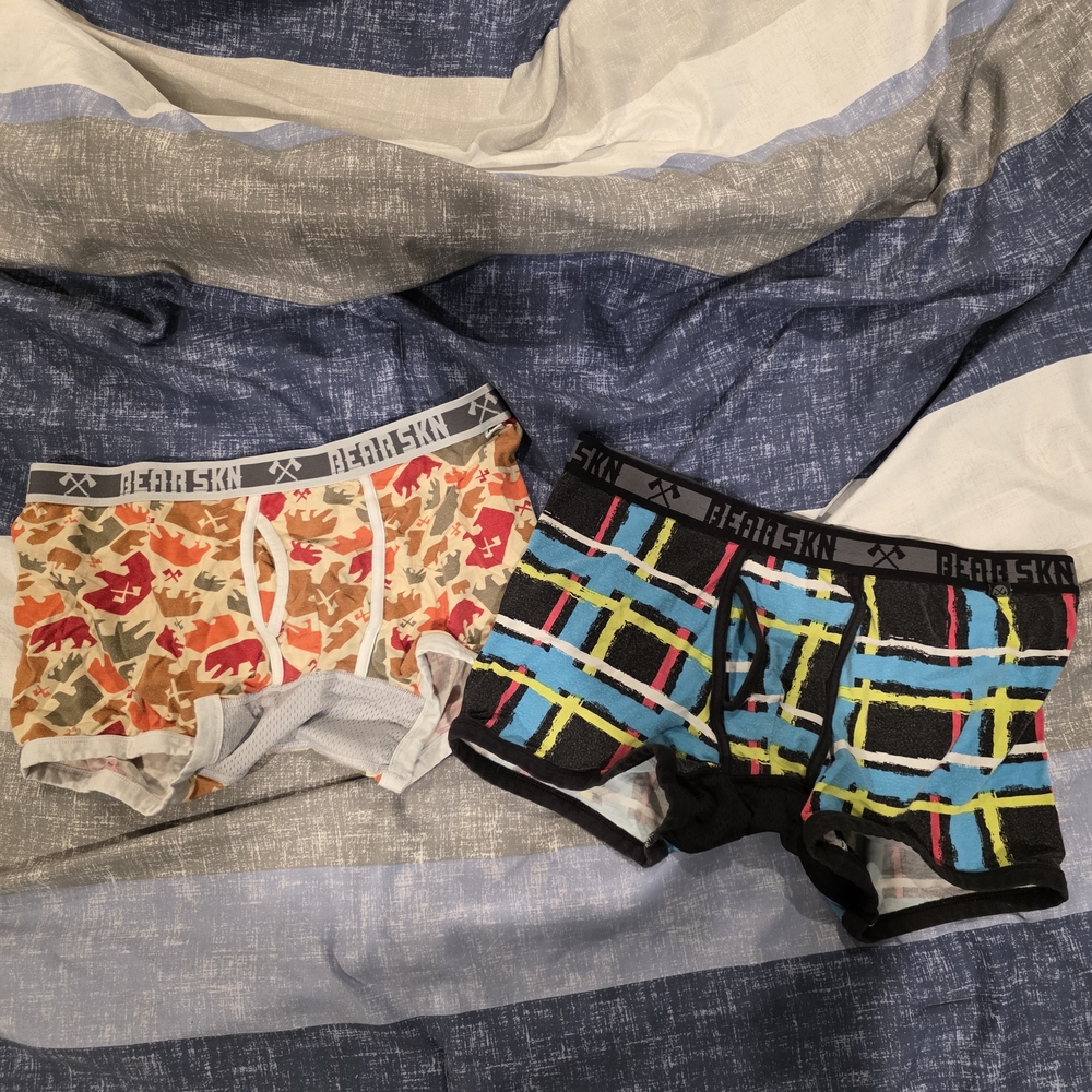 Bearskin Men's Boxer Briefs - Camouflage and Plaid